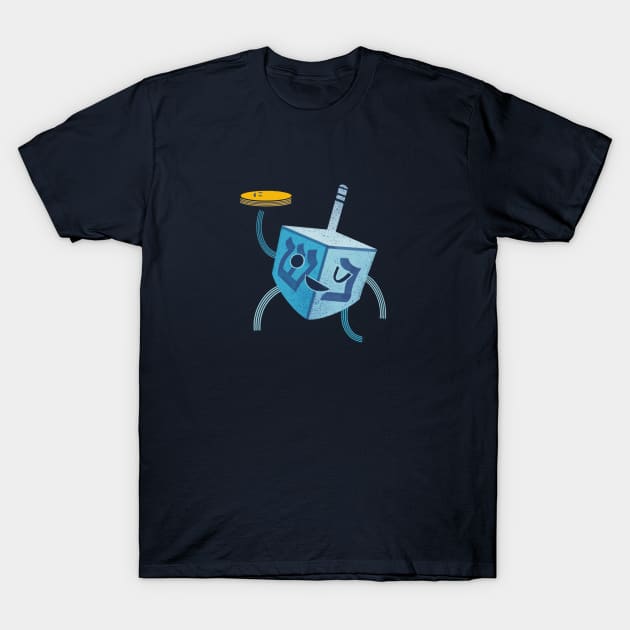 Dreidel Dreidel Dreidel T-Shirt by Kath Waxman Illustration